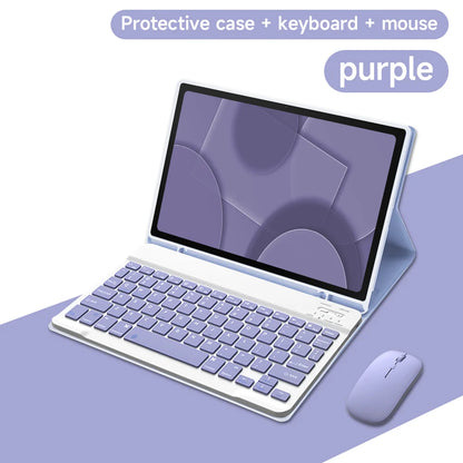 Tablet Case for Samsung Galaxy Tab S8 A8 S6 Lite Tablet Case with Bluetooth Keyboard Mouse Case for Samsung S7 plus S7 FE Case