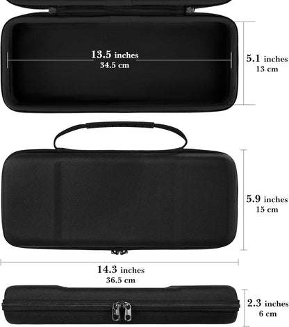 Hard Travel Case for Compact 65% Keyboard, Computer 68 Key Wireless/Wired Keyboard Carrying Storage Box Bag, Compatible with Keychron Q2 V2 Corsair K65 PRO ASUS ROG Falchion NX 65%