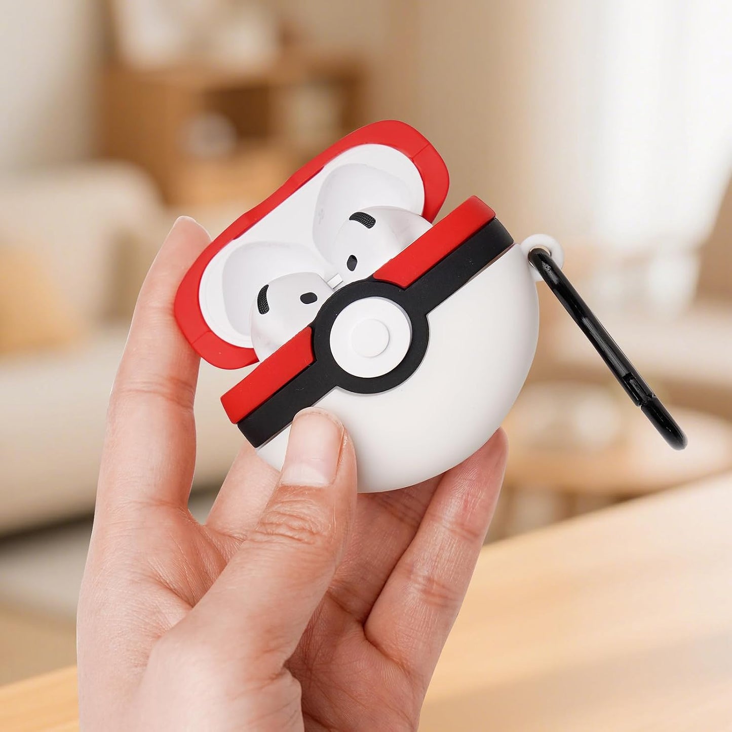 Cute Cases for Airpods 4 Case Cover, 3D Cartoon Airpods 4Th Generation Protective Case, Funny Cool Silicone Airpods 4 Accessories with Keychain for Men Women Boys Girls (Airpods 4Th(2024))