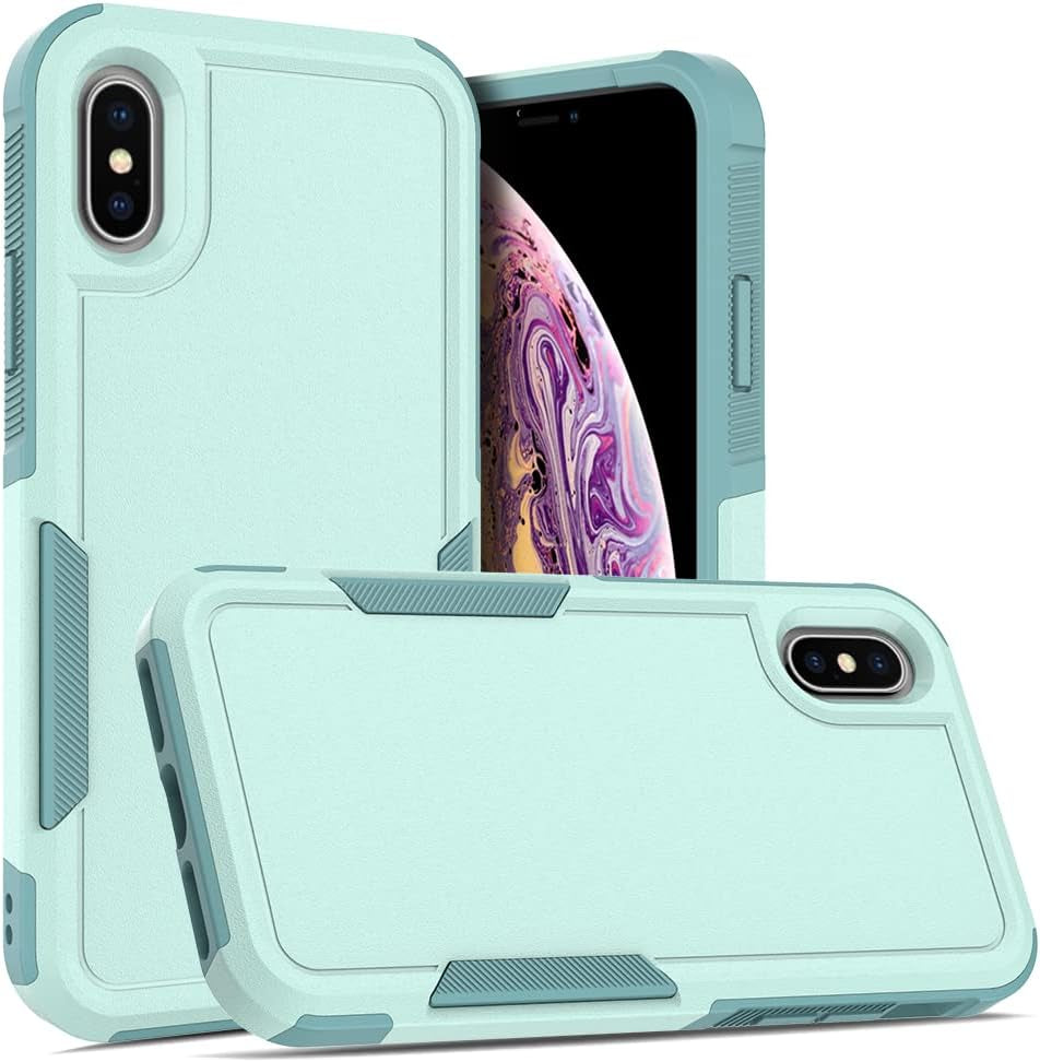 Case for Iphone Xs Max Case 6.5 Inch, Shockproof, Strong and Durable Phone Protective Case, Light Blue