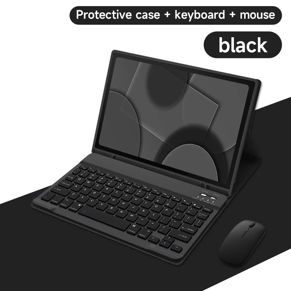 Tablet Case for Samsung Galaxy Tab S8 A8 S6 Lite Tablet Case with Bluetooth Keyboard Mouse Case for Samsung S7 plus S7 FE Case