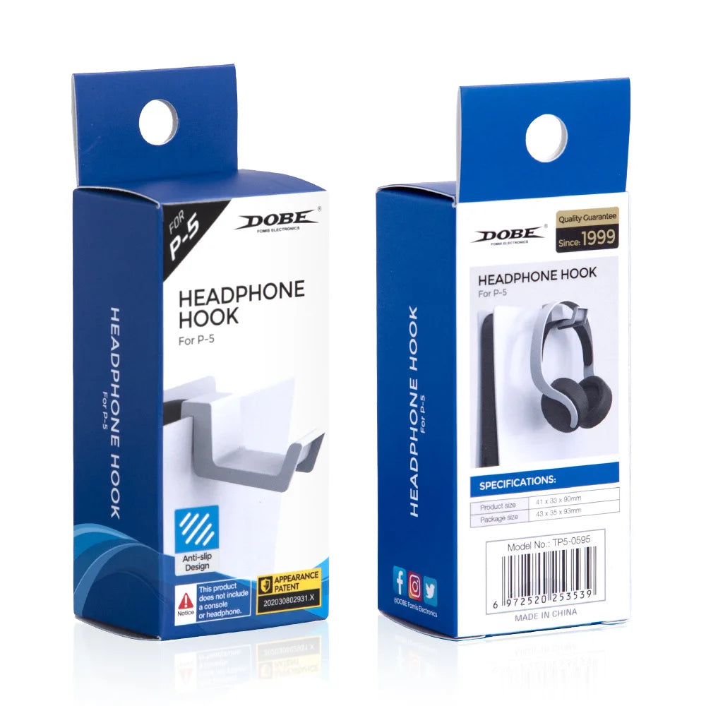 PS5 Game Controller Headset Hanger Holder Simple Lightweight Headphone Hook Display Stand For Playstation 5 Console Accessories