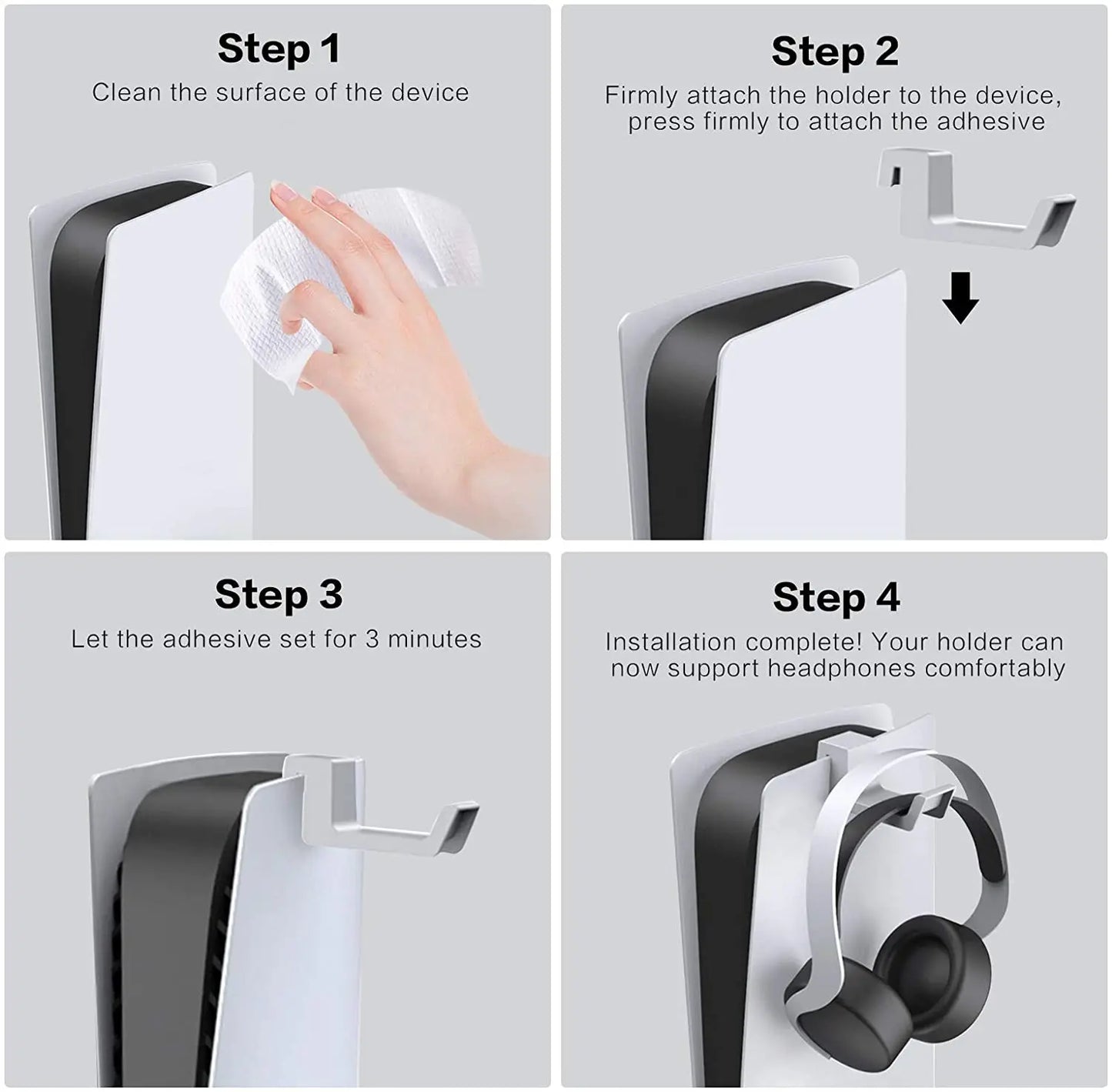 PS5 Game Controller Headset Hanger Holder Simple Lightweight Headphone Hook Display Stand For Playstation 5 Console Accessories