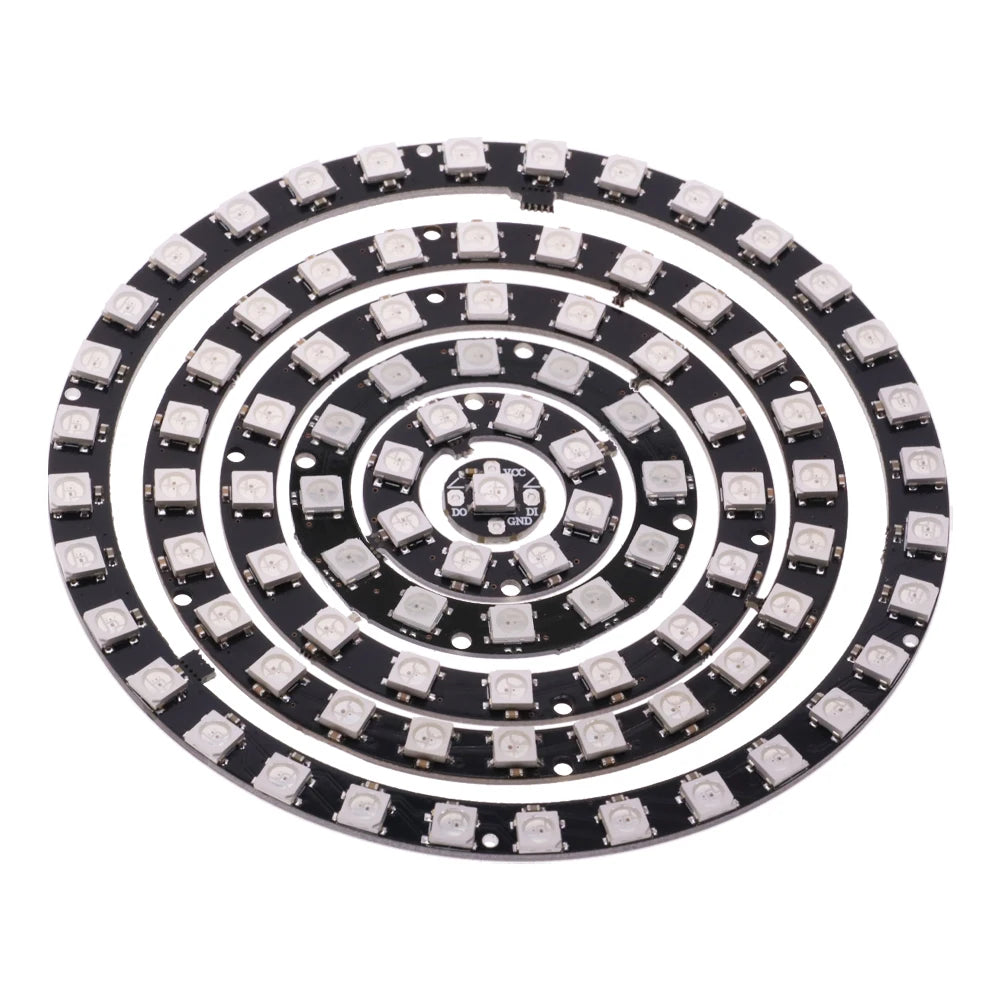RGB LED Ring  1 3 4 7 8 9 12 16 24 32 Bits LEDs WS2812 5050 RGB LED Ring Lamp Light with Integrated Drivers For Arduino DIY Kit