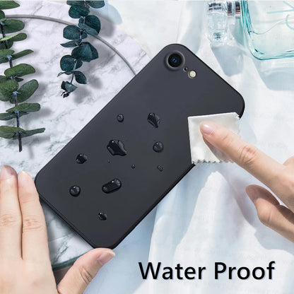 For iPhone 8 Case For iPhone SE 2022 2020 7 8 Plus Cover Case Luxury Shockproof Soft TPU Liquid Silicone Phone Back Cover Case