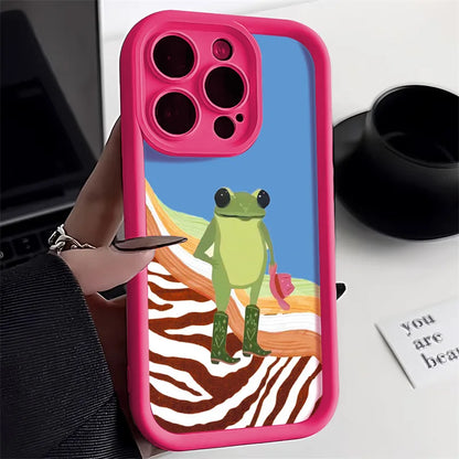 Cute Flower Phone Case For iPhone 17 Case iPhone 15 13 16 11 14 12 17 Pro Max XR 8 Plus SE Soft Matte Shockproof Silicone Cover