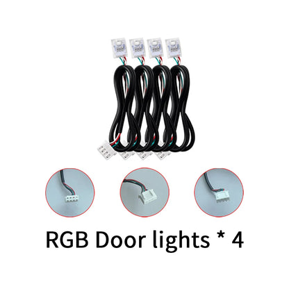 RGB "LED Lamp"App Light Ambient Accessories 4 wire LED Light Strip Door Light Storage Light Footlight Main/Sub Controller Parts
