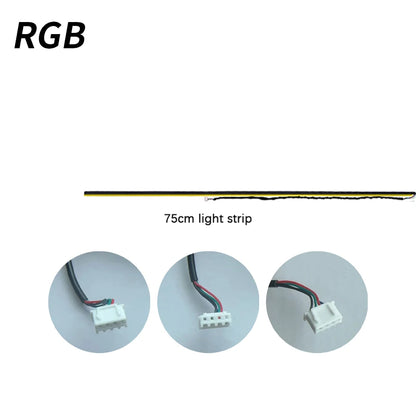 RGB "LED Lamp"App Light Ambient Accessories 4 wire LED Light Strip Door Light Storage Light Footlight Main/Sub Controller Parts