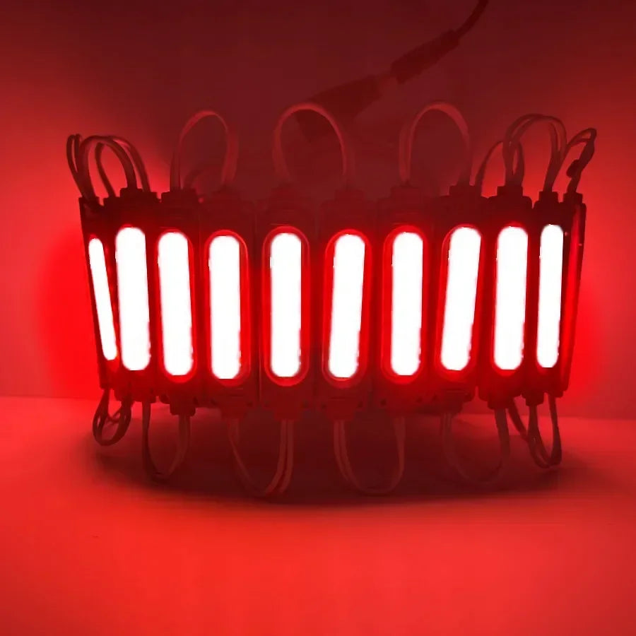 RGB Flowing Light Highlight with Lens Led Module Waterproof IP65 Foldable COB Light Strip Backlight Shop Banner Car Decoration