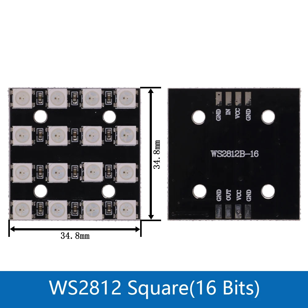 RGB LED Ring  1 3 4 7 8 9 12 16 24 32 Bits LEDs WS2812 5050 RGB LED Ring Lamp Light with Integrated Drivers For Arduino DIY Kit