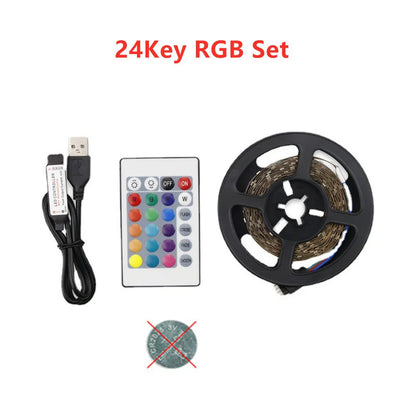 RGB PC LED TV USB Light Strip Backlight 2835 0.5m- 5m Warm White RGB 5 V Volt Led Strip Lights For Gaming Living Room Decoration