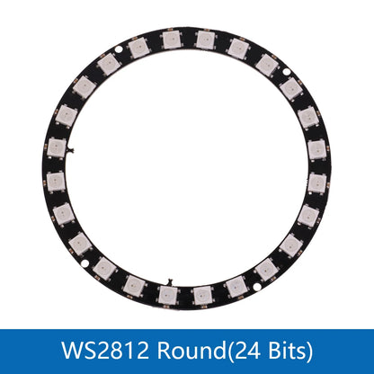 RGB LED Ring  1 3 4 7 8 9 12 16 24 32 Bits LEDs WS2812 5050 RGB LED Ring Lamp Light with Integrated Drivers For Arduino DIY Kit