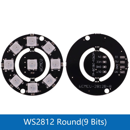 RGB LED Ring  1 3 4 7 8 9 12 16 24 32 Bits LEDs WS2812 5050 RGB LED Ring Lamp Light with Integrated Drivers For Arduino DIY Kit