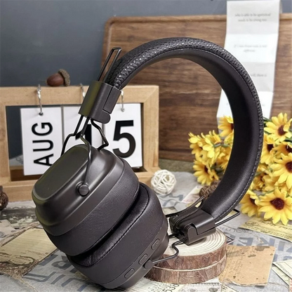 Headset for MAJOR IV Luminous Wireless Bluetooth Headset Heavy Bass Multi-Function Headset Microphone, Brown