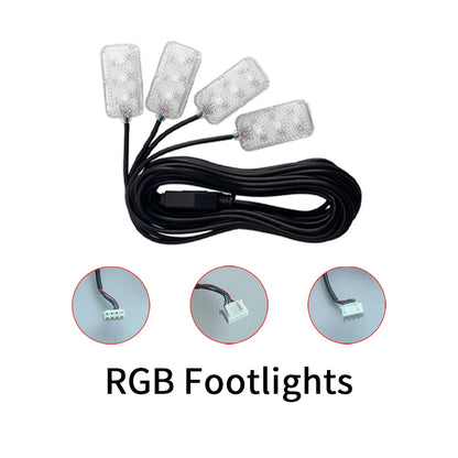 RGB "LED Lamp"App Light Ambient Accessories 4 wire LED Light Strip Door Light Storage Light Footlight Main/Sub Controller Parts