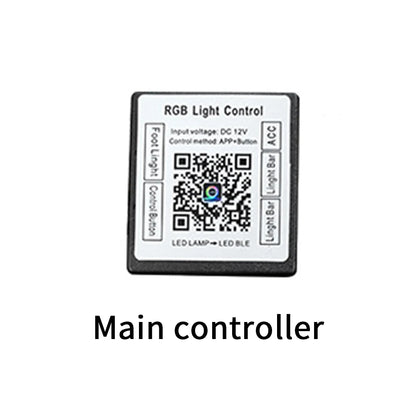 RGB "LED Lamp"App Light Ambient Accessories 4 wire LED Light Strip Door Light Storage Light Footlight Main/Sub Controller Parts