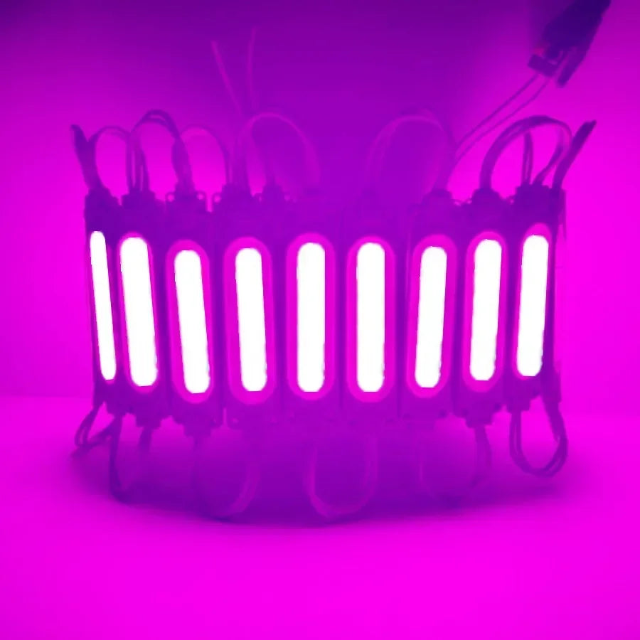 RGB Flowing Light Highlight with Lens Led Module Waterproof IP65 Foldable COB Light Strip Backlight Shop Banner Car Decoration
