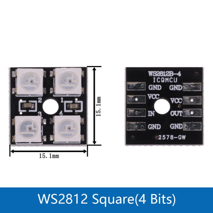 RGB LED Ring  1 3 4 7 8 9 12 16 24 32 Bits LEDs WS2812 5050 RGB LED Ring Lamp Light with Integrated Drivers For Arduino DIY Kit