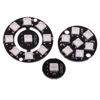 RGB LED Ring  1 3 4 7 8 9 12 16 24 32 Bits LEDs WS2812 5050 RGB LED Ring Lamp Light with Integrated Drivers For Arduino DIY Kit