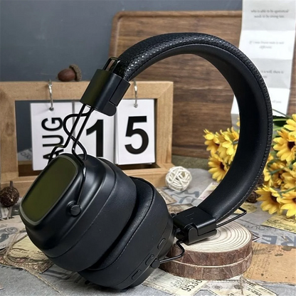 Headset for MAJOR IV Luminous Wireless Bluetooth Headset Heavy Bass Multi-Function Headset Microphone, Brown