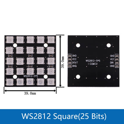RGB LED Ring  1 3 4 7 8 9 12 16 24 32 Bits LEDs WS2812 5050 RGB LED Ring Lamp Light with Integrated Drivers For Arduino DIY Kit
