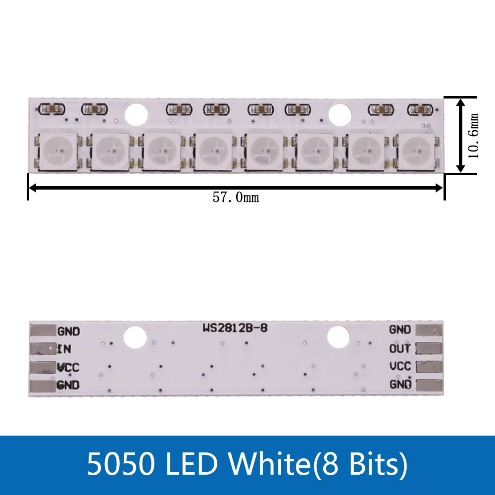 RGB LED Ring  1 3 4 7 8 9 12 16 24 32 Bits LEDs WS2812 5050 RGB LED Ring Lamp Light with Integrated Drivers For Arduino DIY Kit