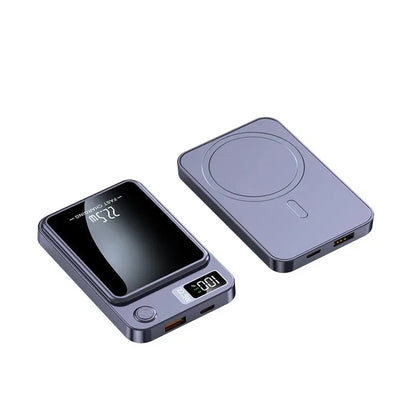 100000mAh Magnetic Powerbank Magnetic Power Bank Wireless Fast Charger For iPhone Backup Battery For Magsafe