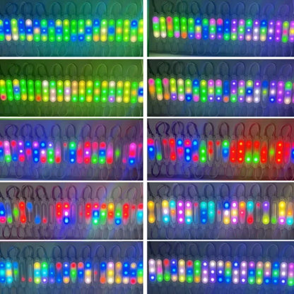RGB Flowing Light Highlight with Lens Led Module Waterproof IP65 Foldable COB Light Strip Backlight Shop Banner Car Decoration