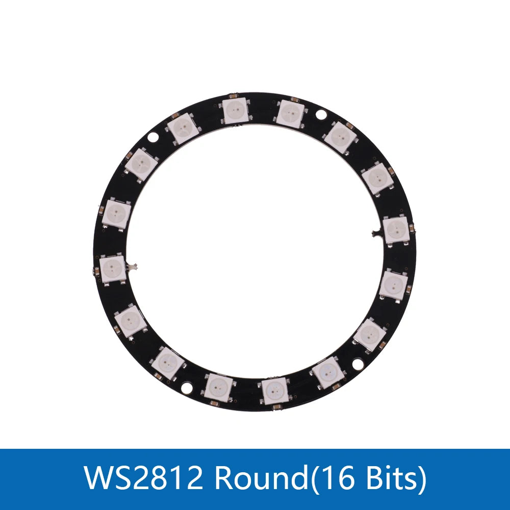 RGB LED Ring  1 3 4 7 8 9 12 16 24 32 Bits LEDs WS2812 5050 RGB LED Ring Lamp Light with Integrated Drivers For Arduino DIY Kit