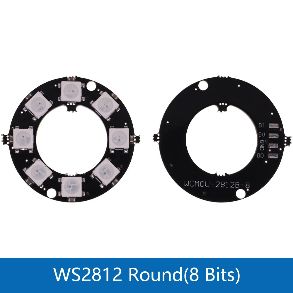 RGB LED Ring  1 3 4 7 8 9 12 16 24 32 Bits LEDs WS2812 5050 RGB LED Ring Lamp Light with Integrated Drivers For Arduino DIY Kit