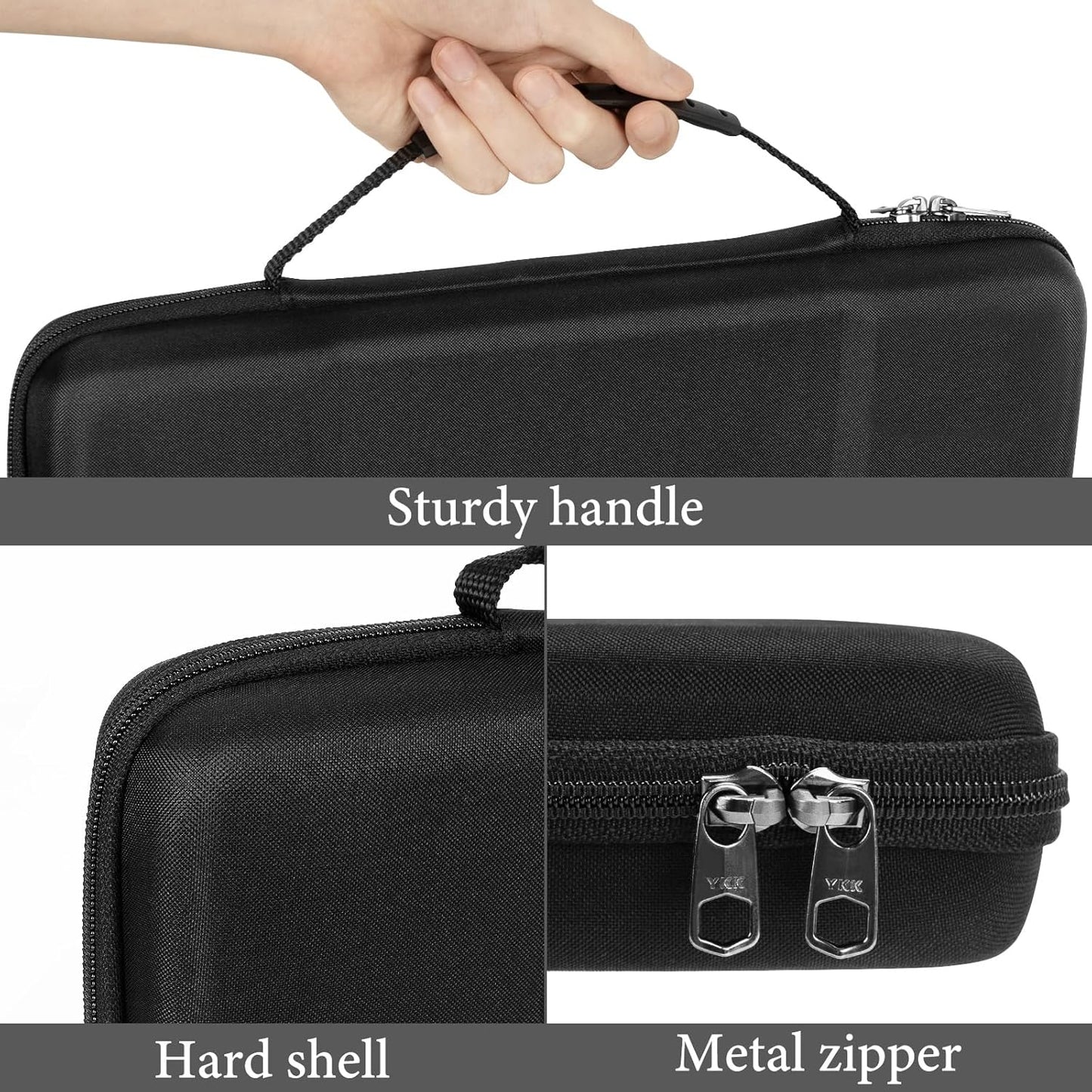 Hard Travel Case for Compact 65% Keyboard, Computer 68 Key Wireless/Wired Keyboard Carrying Storage Box Bag, Compatible with Keychron Q2 V2 Corsair K65 PRO ASUS ROG Falchion NX 65%