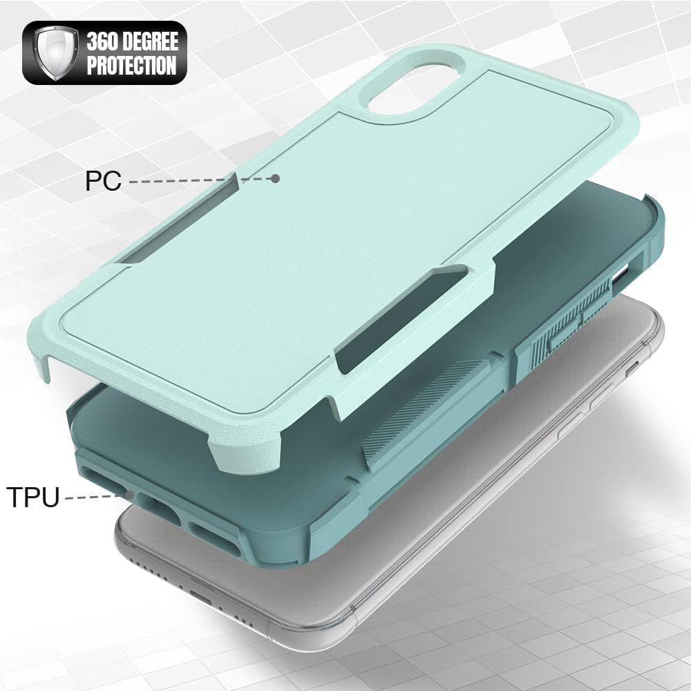 Case for Iphone Xs Max Case 6.5 Inch, Shockproof, Strong and Durable Phone Protective Case, Light Blue